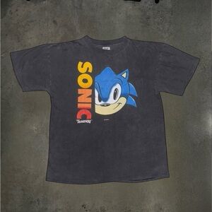 Vintage 1992 Sonic The Hedgehog Sega Cartoon TV Nintendo Gaming Tee
